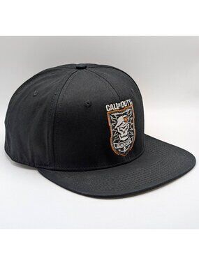 Call Of Duty Black Ops 4 SnapBack Black Hat Cap Activision Adult OSFM Gamer Nerd